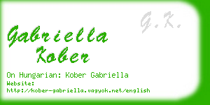 gabriella kober business card